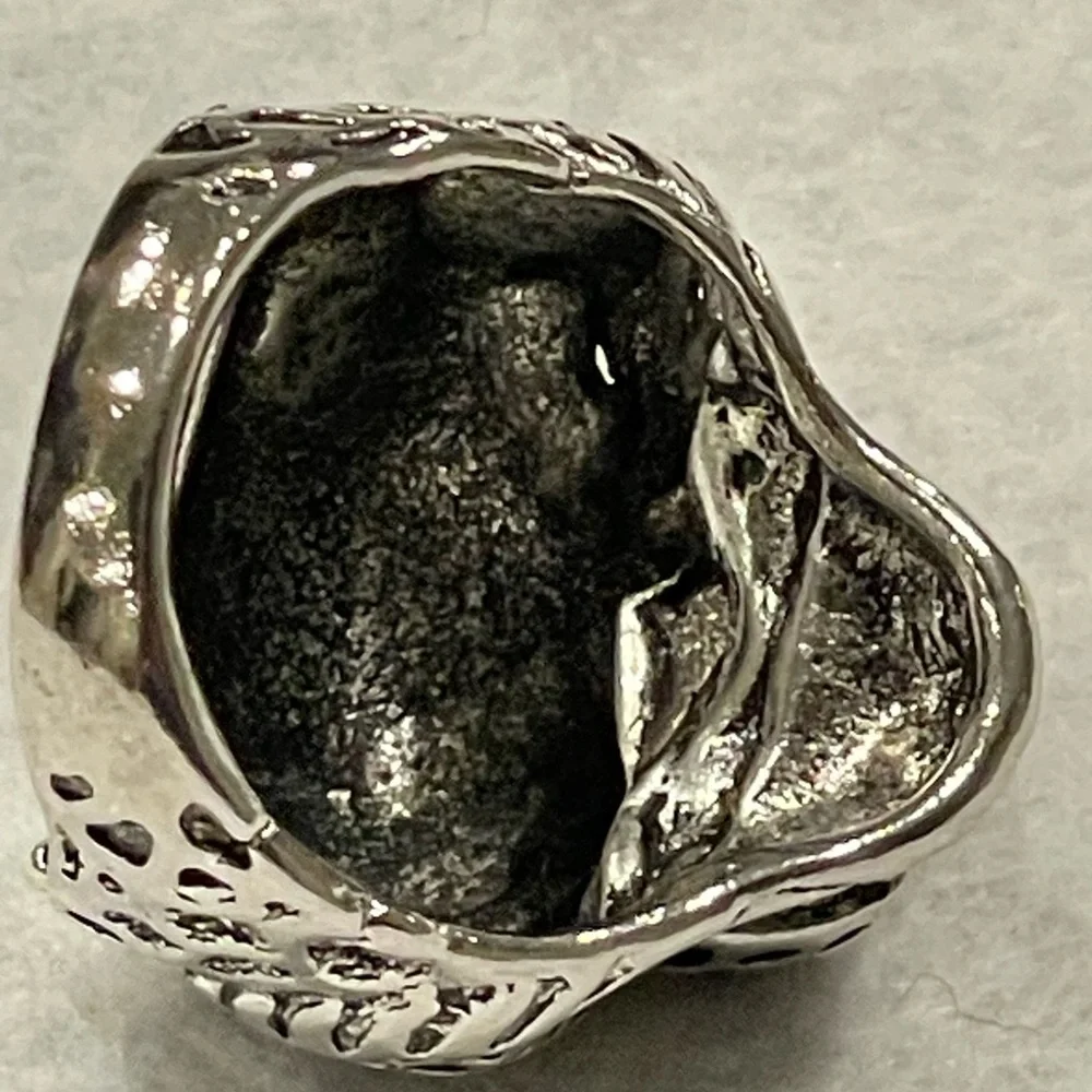 Silver Jaguar Big Cat Ring - Nickel - Size 9 - Picture 5 of 7